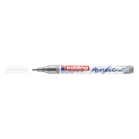 Acrylic marker 1 - 2mm | Edding 5300 | silver | 10-pack