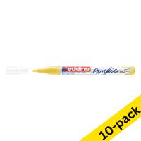 Acrylic marker 1 - 2mm | Edding 5300 | traffic yellow | 10-pack