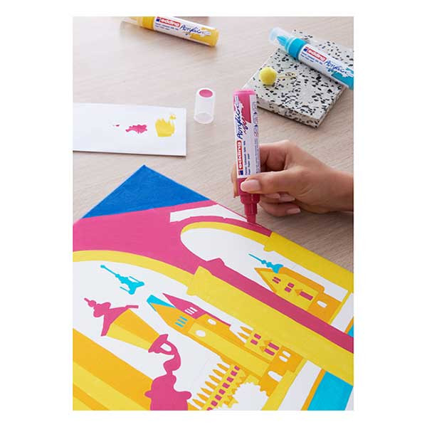 Acrylic marker 5 - 10mm | Edding 5000 | magenta 240143 - 2