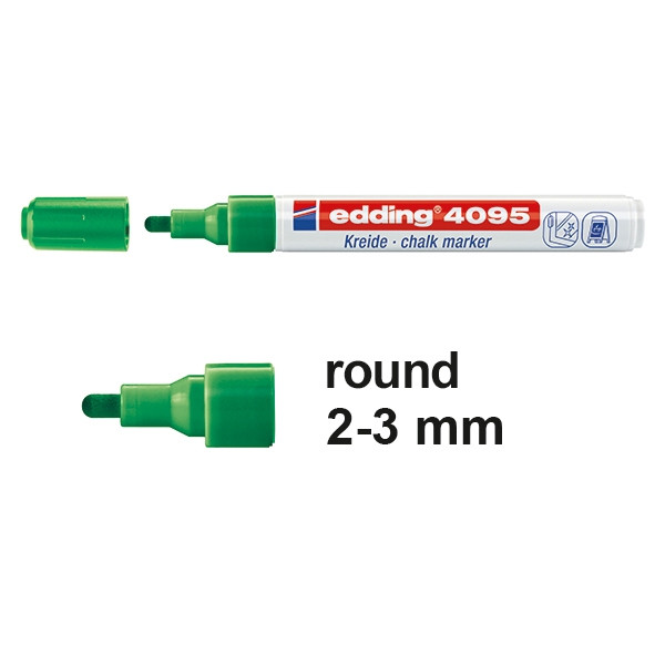 Chalk marker 2 - 3mm round | green | Edding 4095 200900 - 1