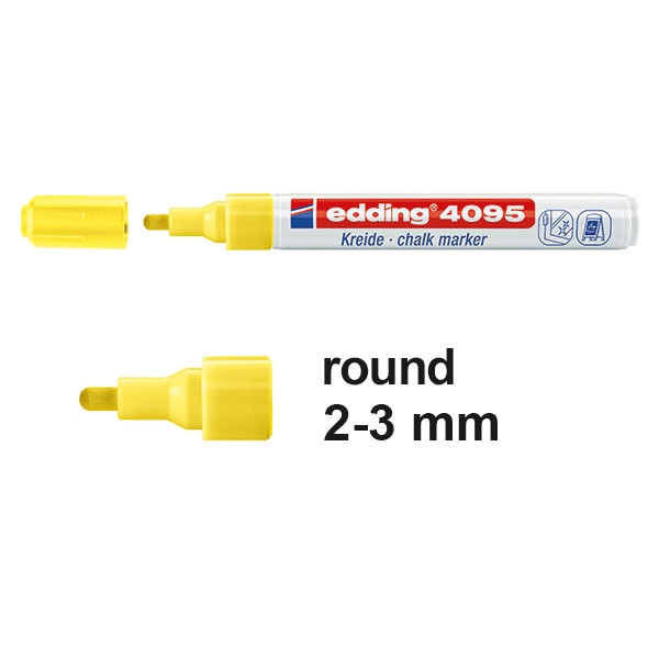 Chalk marker 2 - 3mm round | neon yellow | Edding 4095 200903 - 1