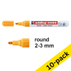 Chalk marker 2 - 3mm round | orange | Edding 4095 | 10-pack 239805 - 1