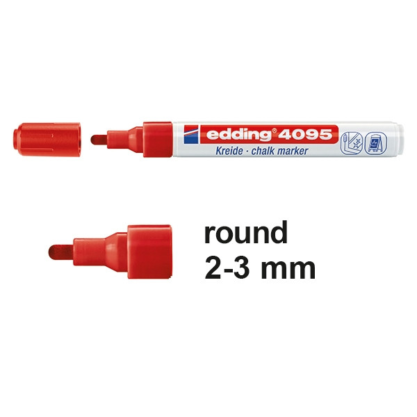 Chalk marker 2 - 3mm round | red | Edding 4095 200898 - 1
