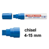 Chalk marker 4 - 15mm chisel | blue | Edding 4090