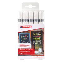 Chalk markers | white | Edding 4095 | 5-pack 239428
