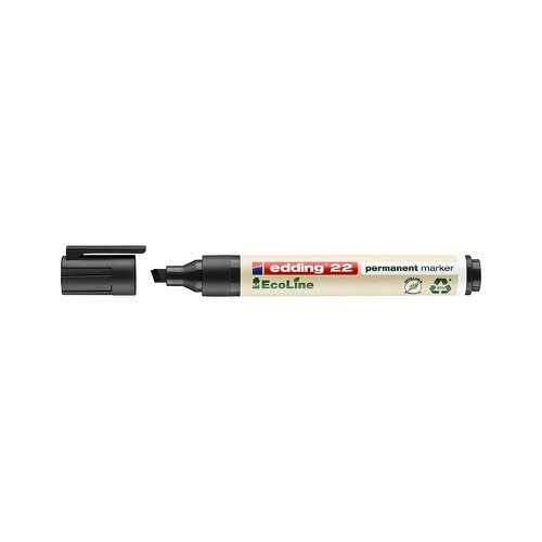 Edding EcoLine 22 black permanent marker (1mm - 5mm chisel) 4-22001 240334 - 1