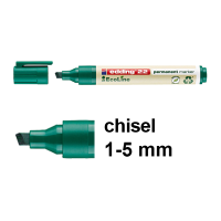 Edding EcoLine 22 green permanent marker (1mm - 5mm chisel) 4-22004 240337