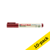 Edding EcoLine 22 red permanent marker (1mm - 5mm chisel) (10-pack) 240364 - 1