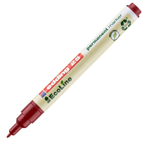 Edding EcoLine 25 red permanent marker (1mm round) 4-25002 240339 - 1