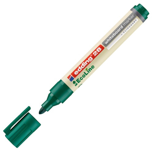 Edding EcoLine 28 green whiteboard marker (1.5mm - 3mm round) 4-28004 240350 - 1