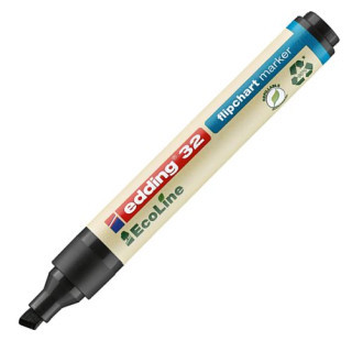 Edding EcoLine 32 black flipchart marker (1mm - 5mm chisel) 4-32001 240359 - 1