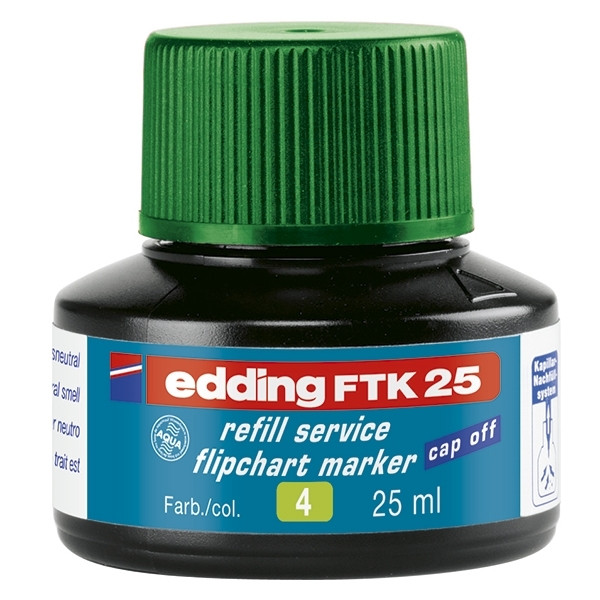 Edding FTK 25 green ink refill 4-FTK25004 200957 - 1