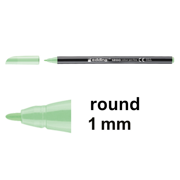 Felt-tip pen | apple green | Edding 1200 239390 - 1