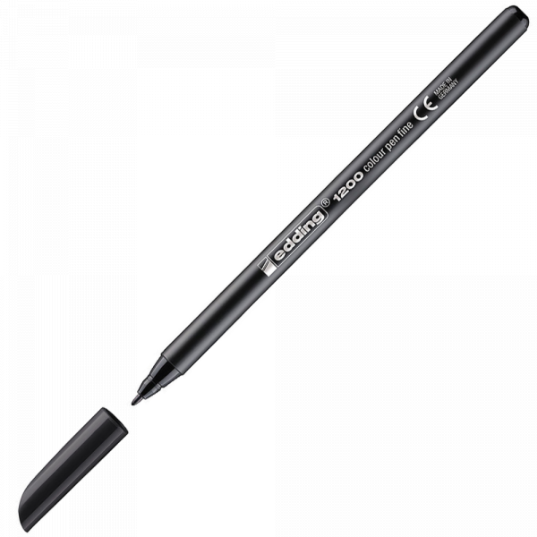 Felt-tip pen | black | Edding 1200 200958 - 1