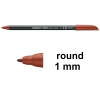 Felt-tip pen | brown | Edding 1200 200964 - 1