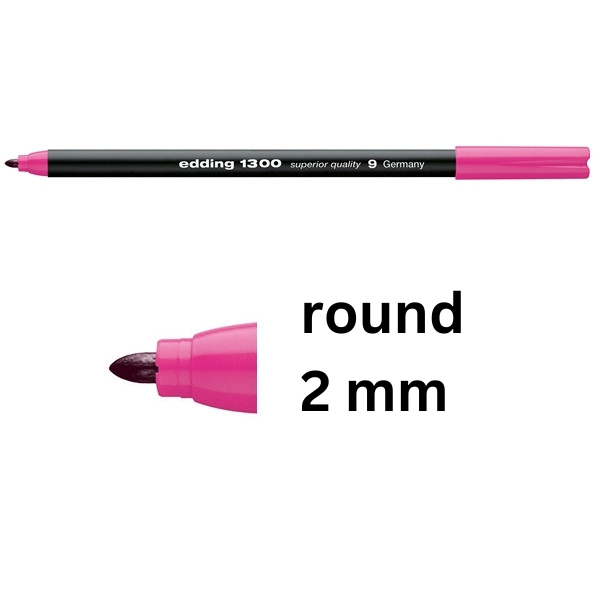Felt-tip pen | pink | Edding 1300 239008 - 1