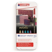 Felt-tip pens | assorted metallic colours | Edding 1200 | 6-pack 239341