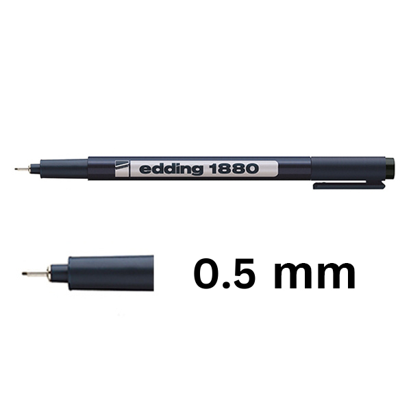 Fineliner | 0.5mm | black | Edding 1880 240120 - 1