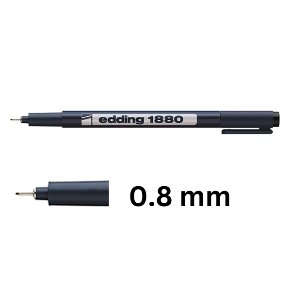 Fineliner | 0.8mm | black | Edding 1880 239318 - 1