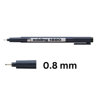 Fineliner | 0.8mm | black | Edding 1880 239318