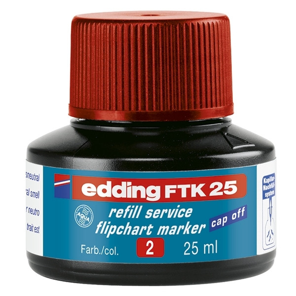 Flipchart marker ink refill | red | Edding PTK 25 200955 - 1