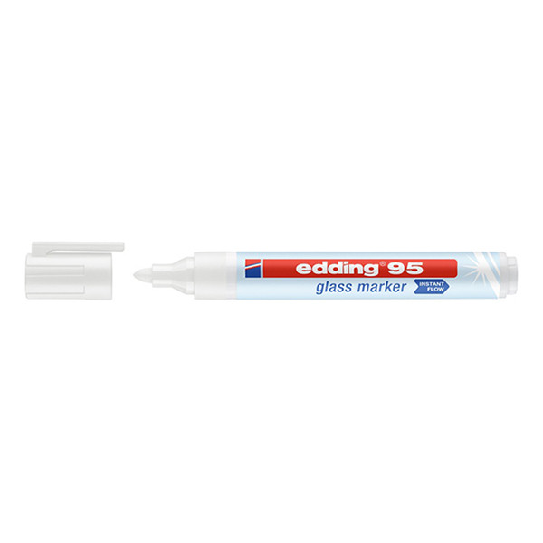 Glassboard markers 1.5mm - 3mm | white | Edding 95 240590 - 1
