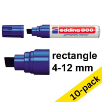 Edding Offer: 10x Edding 800 blue permanent marker (4mm - 12mm chisel)  239437