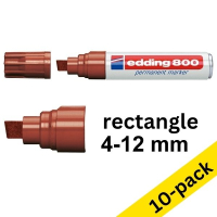 Edding Offer: 10x Edding 800 brown permanent marker  (4 - 12 mm chisel)  239499