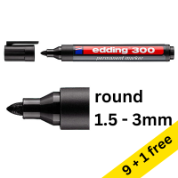Offer: Edding 300 black permanent marker (1.5mm - 3mm) 248686