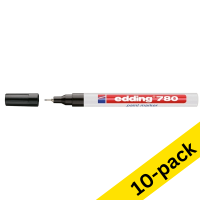 Paint marker 0.8mm round | Edding 780 | black | 10-pack