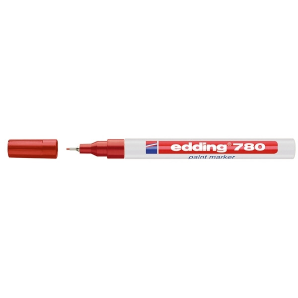 Paint marker 0.8mm round | Edding 780 | red 200626 - 1