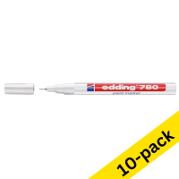 Paint marker 0.8mm round | Edding 780 | white | 10-pack