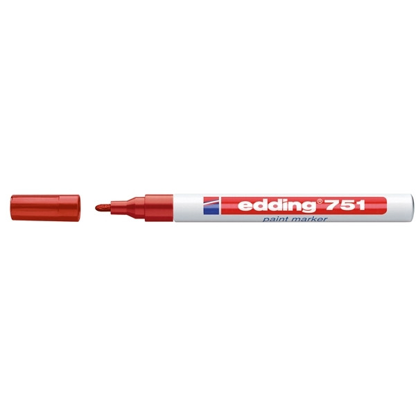 Paint marker 1 - 2mm round | Edding 751 | red 200598 - 1
