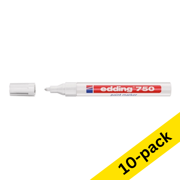 Paint marker 2 - 4mm round | Edding 750 | white | 10-pack 239453 - 1
