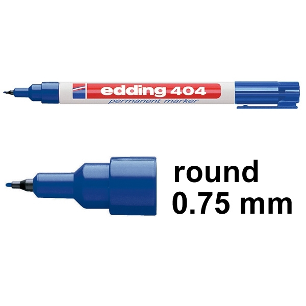 Permanent marker 0.75mm | Edding 404 | blue 200829 - 1