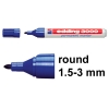 Permanent marker 1.5 - 3mm | Edding 3000 | blue