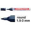 Permanent marker 1.5 - 3mm | Edding 3000 | steel blue