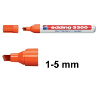 Permanent marker 1 - 5mm chisel | Edding 3300 | orange 200819