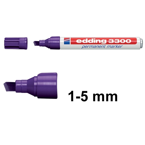 Permanent marker 1 - 5mm chisel | Edding 3300 | violet 200821 - 1
