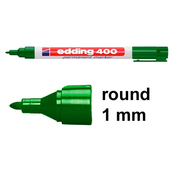 Permanent marker 1mm | Edding 400 | green 200530 - 1