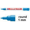 Permanent marker 1mm | Edding 400 | light blue 200804 - 1