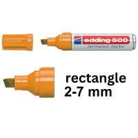 Permanent marker 2 - 7mm chisel | Edding 500 | orange 200806