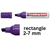 Permanent marker 2 - 7mm chisel | Edding 500 | purple 200808