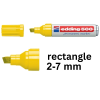 Permanent marker 2 - 7mm chisel | Edding 500 | yellow