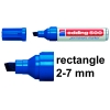 Permanent marker 2mm chisel | Edding 500 | blue