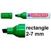Permanent marker 2mm chisel | Edding 500 | green