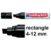 Permanent marker 4mm chisel | Edding 800 | black