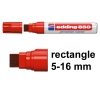 Permanent marker 5 - 16mm chisel | Edding 850 | red 200546 - 1