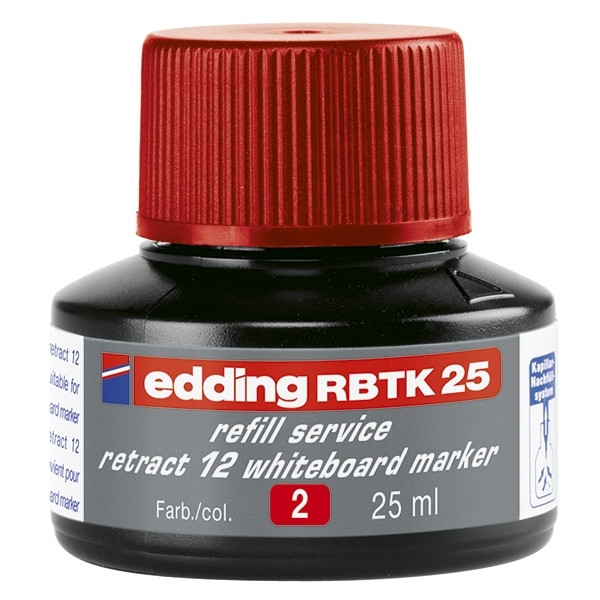Edding RBTK 25 red refill ink (25ml) 4-RBTK25002 200939 - 1