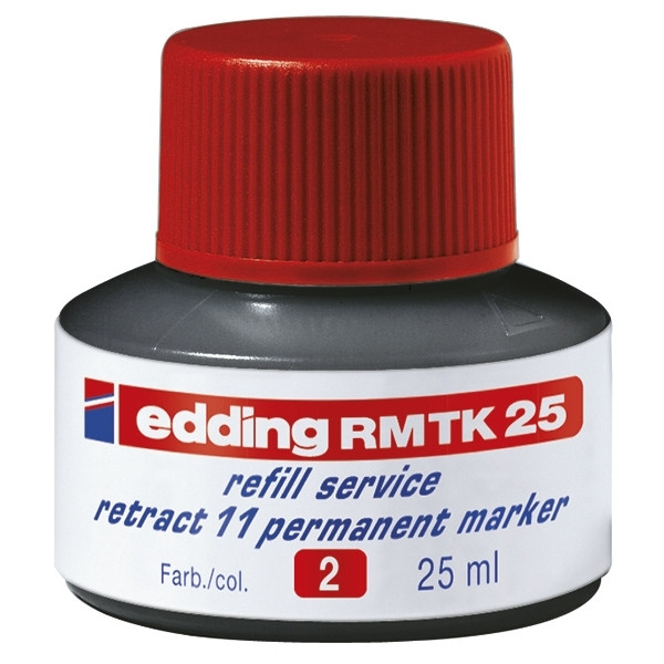 Edding RMTK 25 red ink refill (25ml) 4-RMTK25002 200927 - 1
